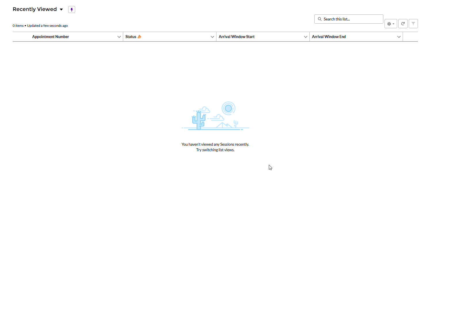 How to see and use different session list views